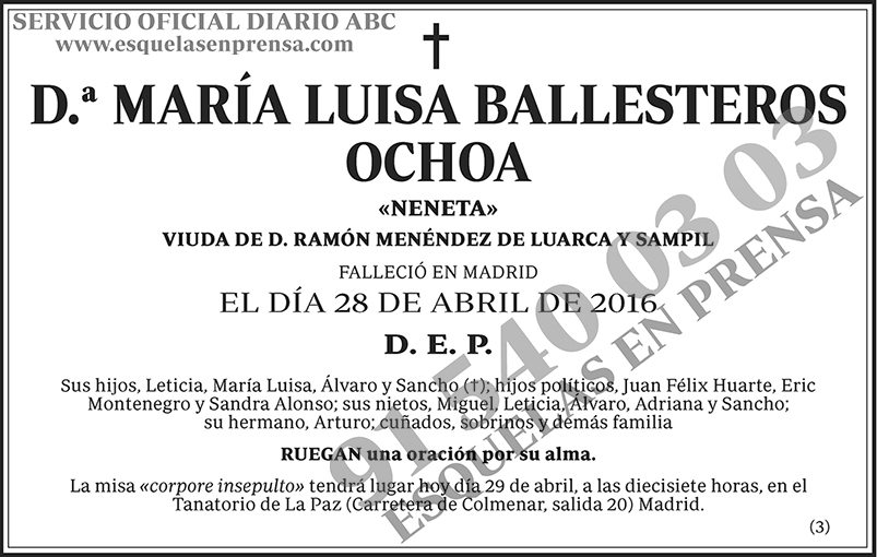 María Luisa Ballesteros Ochoa